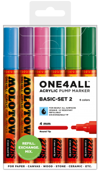 Molotow One4ALL™ Twin 4mm 227HS Basic Set 2 