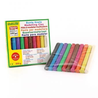 ökoNORM Bunte Knete - 220g - 10 Farben 