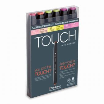 Touch Twin Marker  6er fluorescent colors 