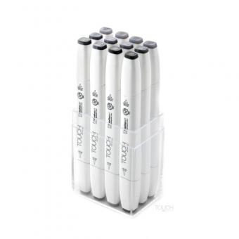Touch Twin Brush Marker  12er Set cool grey colors 