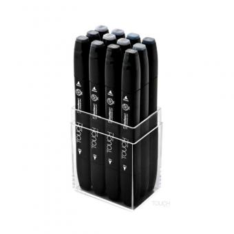 Twin Touch Marker 12er Set blue/green grey colors 