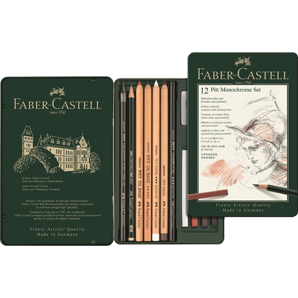 medium Faber-Castell FABER-CASTELL Zeichenkohlestift PITT MONOCHROME 