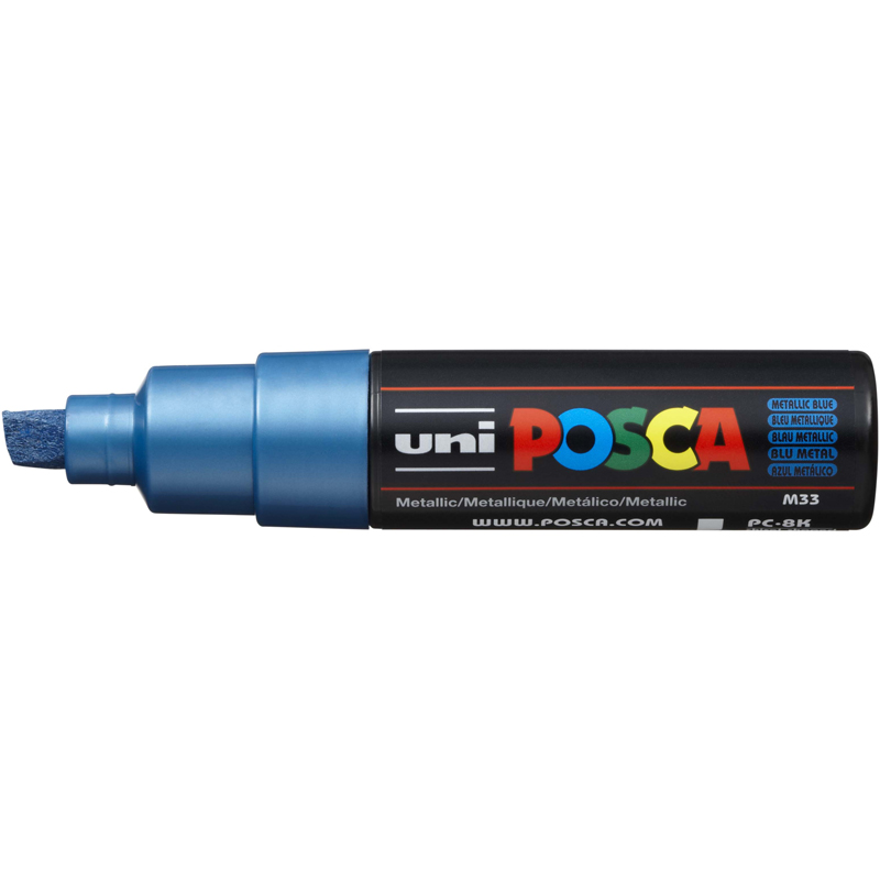 POSCA Marker PC7M – Breite Rundspitze, Deckendes Blau, Für Fast Alle Oberflächen