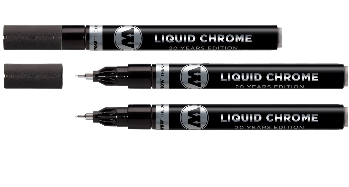 Molotow : Liquid Chrome : 20 Year Edition Pump Marker : 1mm