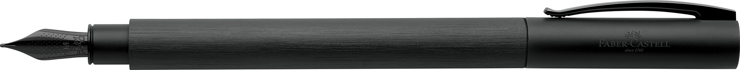 BOSS Füllfederhalter „Mechanic“ – Schwarz/dunkelchrom, 14,3 Cm